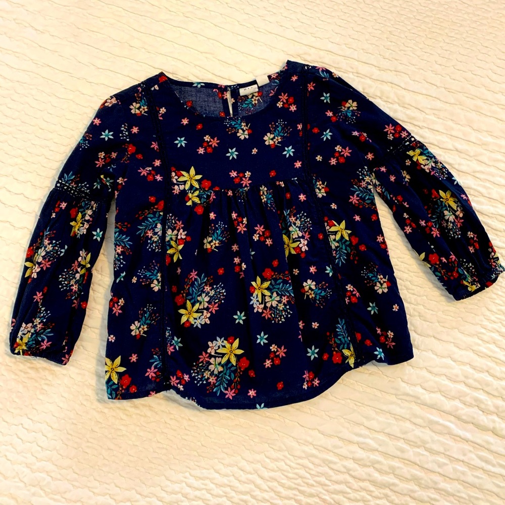 Gap Kids, Adorable Floral Blouse, Sz XS